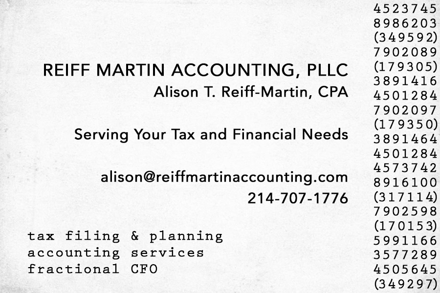 Reiff Martin Accounting